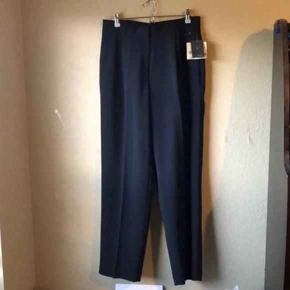 New Liz Claiborne Kylie Black Straight Leg Dress Pants Trousers Women’s Size 14 - Picture 13 of 13